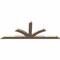 Ekena Millwork Richland Smooth Timber Gable Bracket, Douglas Fir, 108"W x 40"H x 3 1/2"D x 5 1/2"F, 9/12 Pitch GBW108X40X0406RIC00SDF - alternate 2